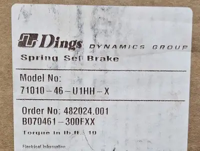 Dings Dynamics 71010-46-U1HH-X Face Spring Set, Brake 70 Series Loc1E9