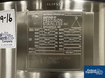USED Precision 125 Liter Integrated Biosystems Cryovessel, 316L S/S, 50/65#