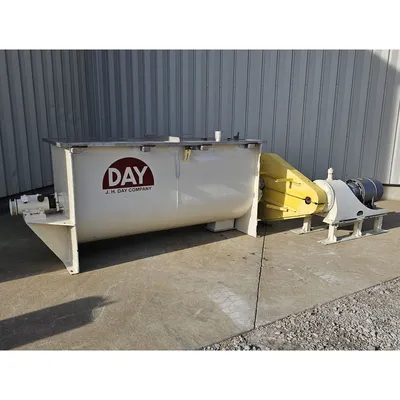 Used 15HP J H Day Stainless Steel Double Ribbon Blender - 62 Cu/Ft