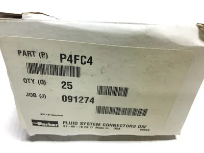 Parker Fast & Tite P4FC4 Polypropylene Female Connector Fitting 1/4″