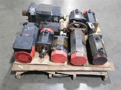 Lot of 11 Fanuc AC Servo Motors Missing Labels Damaged Connectors