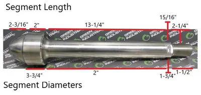 Unbranded 1001 2423 LIN TN 3.50 Stainless Steel Valve Stem 20-5/8" L SURPLUS