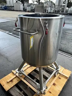 Tank, 33 Gallon (125-Liter), Precision Stainless, 316L Stainless Steel, Jacketed #S745107