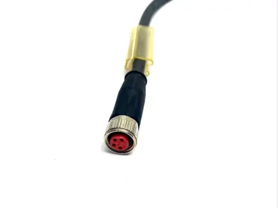 USED BECKHOFF POWER CABLE M8 4-PIN MALE TO FEMALE 0.3M