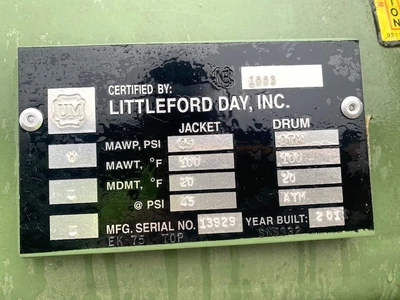 New | in-Stock _UNKNOWN_ EK-75 Littleford Mixers West Virginia US | Cooper Industries #1409661