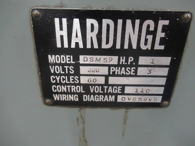 USED HARDINGE DV-59