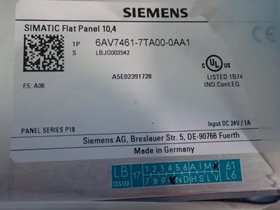 New | in-Stock SIEMENS 6AV74617TA000AA1 Electrical Panels Ohio US | HGR 24 #727946