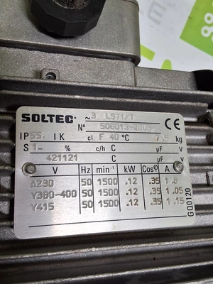 SOLTEC 3 LS71/T MOTOR