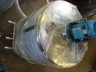 1,100 L S/S Electrically Heated Jacketed Cooker Tank