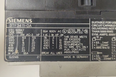 USED Siemens 3TF34