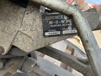 Used MBW 36” POWER TROWEL Power Trowels Michigan US | Miedema Asset Management Group #1769232