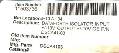 NEW DATAFORTH DSCA41 INPUT MODULE DSCA41-03