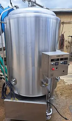 Tank, 200 Gallon, Stainless Steel, Insulated, Dish Top & Bottom, 36" X 48" #S745518