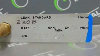 Uson Calibrated Leak Master Leak Detector 50SCC/Min @ 20 PSIG Used