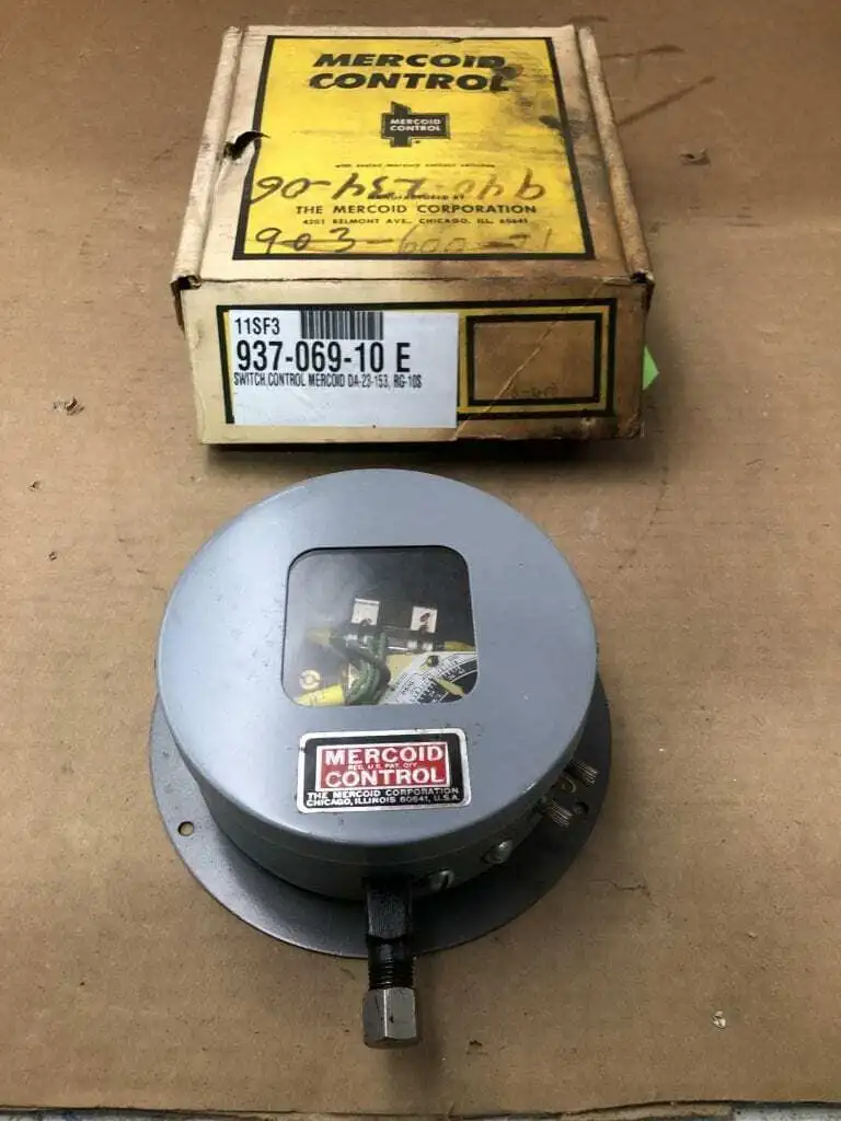 Mercoid Control DA-23-153-R10S Bourdon Tube Pressure Switch 0-600PSIG