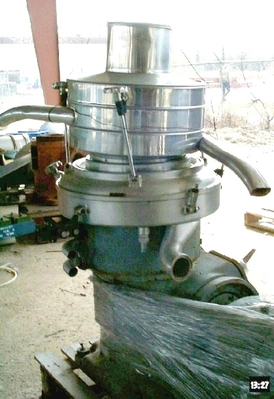 Alfa-Laval UVPX 207-74A concentrator centrifuge, 316SS.