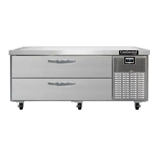 Continental D60GFN 60" Chef Base Freezer W/ (2) Drawers - 115v