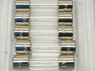 USED EATON BUSSMANN MINI GLASS FUSE 4A 10KA 125VAC LOT OF 5