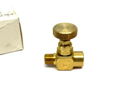 USED NORGREN BRASS NEEDLE VALVE