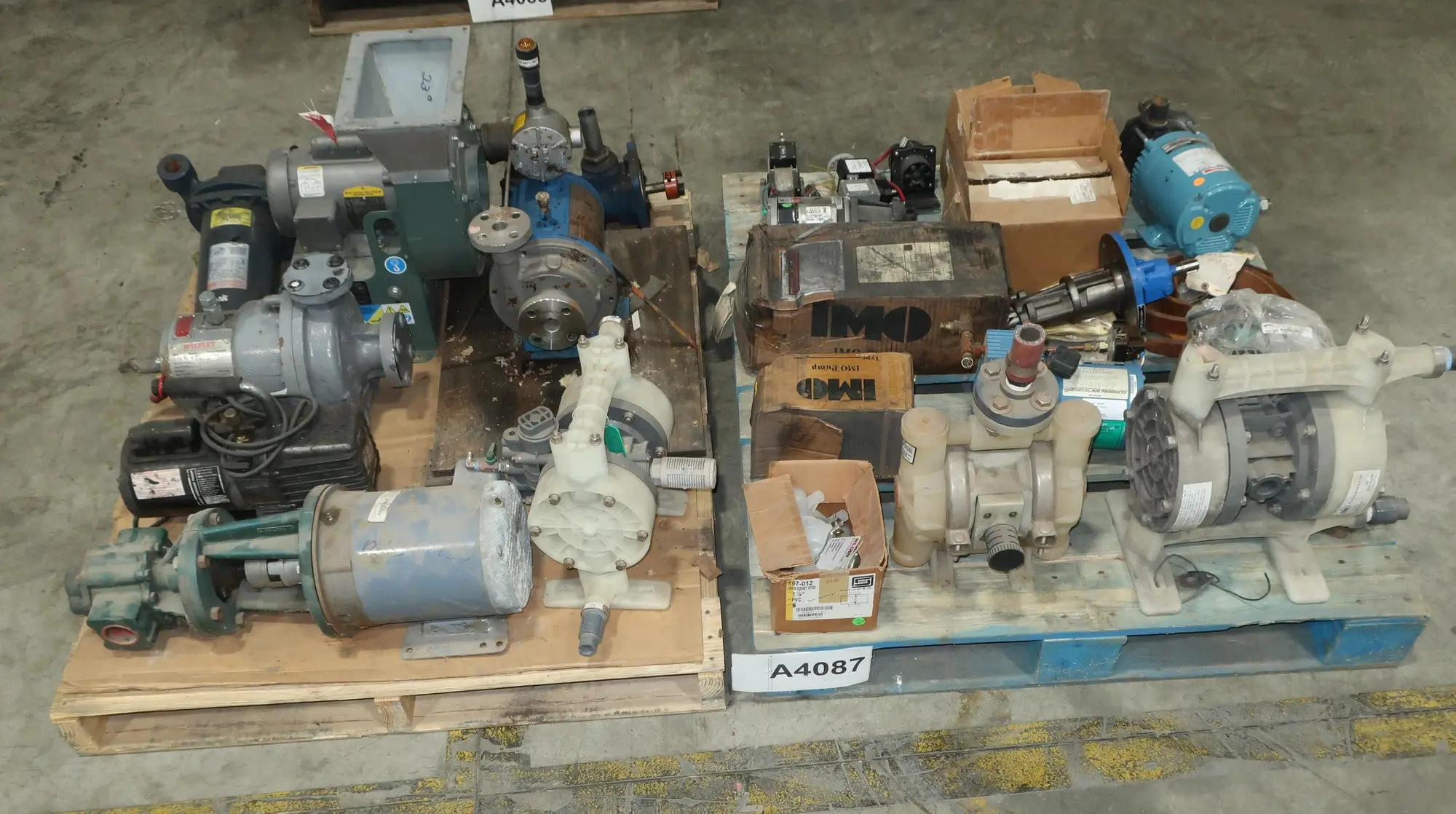 2 PALLETS OF ASSORTED PUMPS