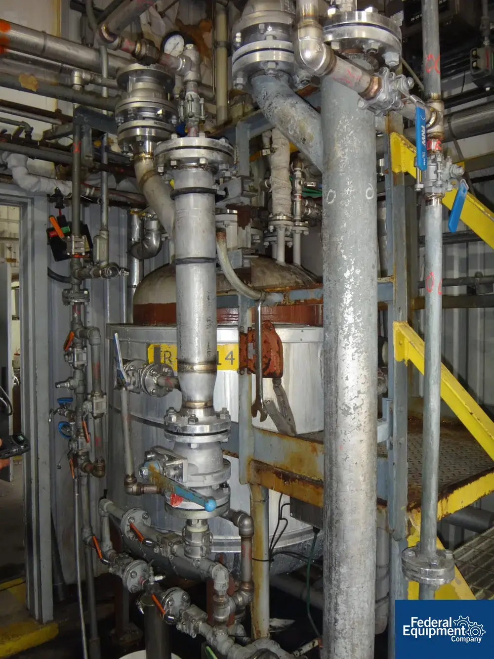USED Fabricators & Construction 150 Gal Fab & Construction Reactor, 316L S/S, 174/173#