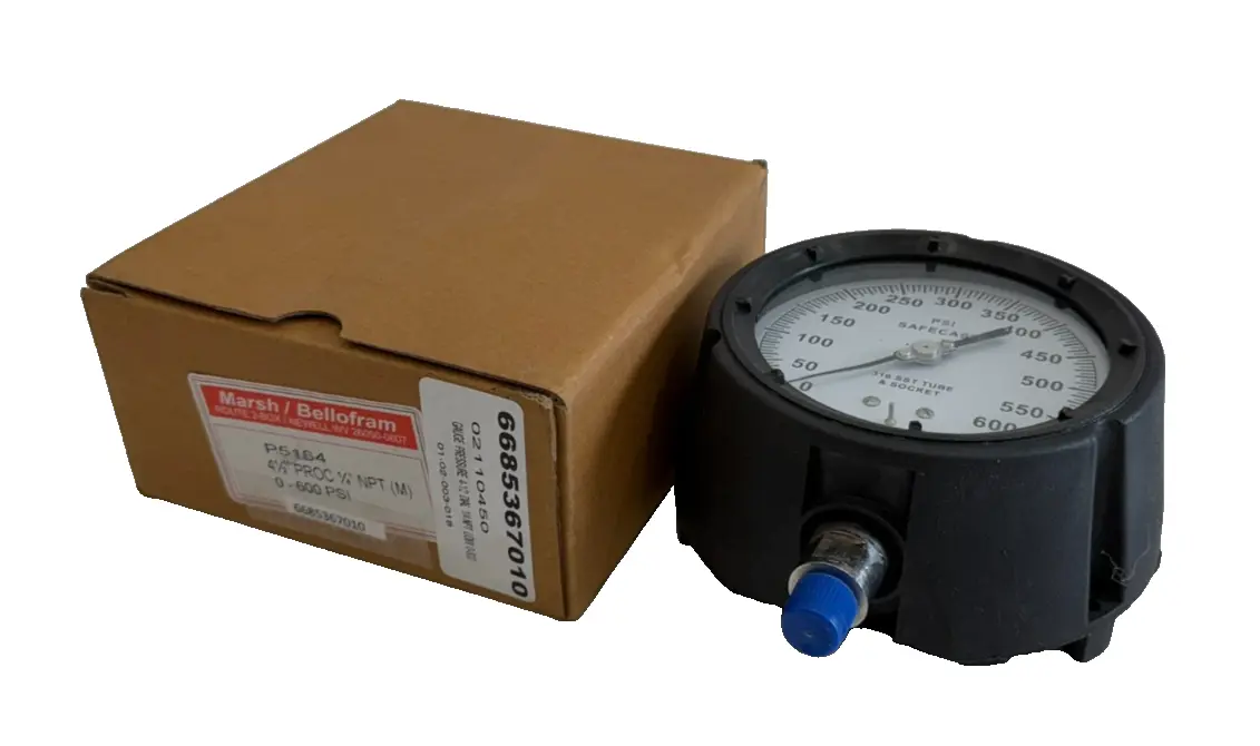 NEW MARSH P5164 PRESSURE GAUGE 4 1/2"