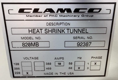 Clamco Clamco 820MB Sealers & Sealing Machines | Fram Fram LLC (16)
