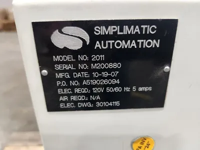 2007 Simplimatic Automation 2011 Conveyor | Tekmart International Inc. (2)