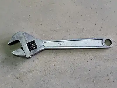 8", 10", 12" and 15" Adjustable Wrench Set