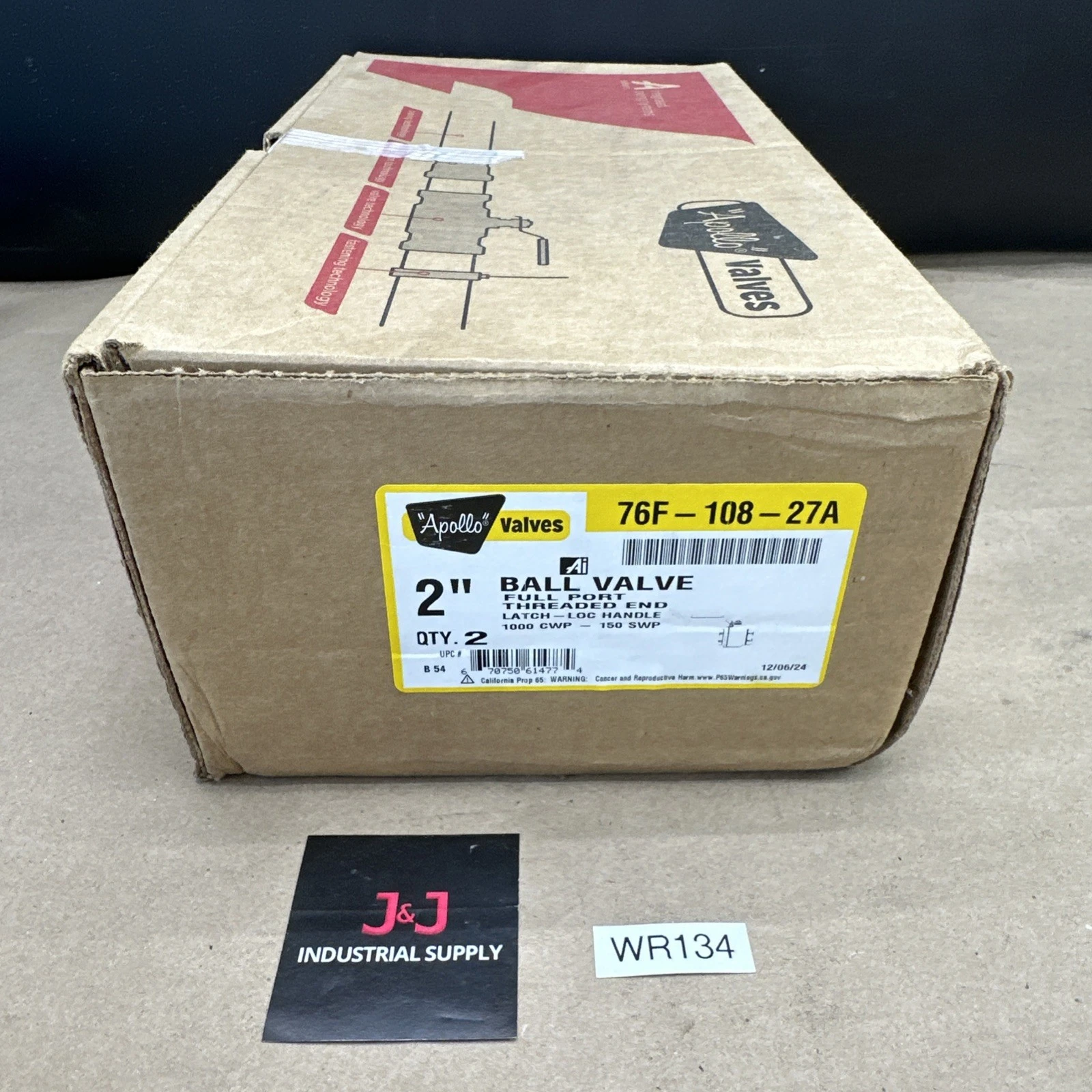 NEW APOLLO VALVES 76F-108-27A