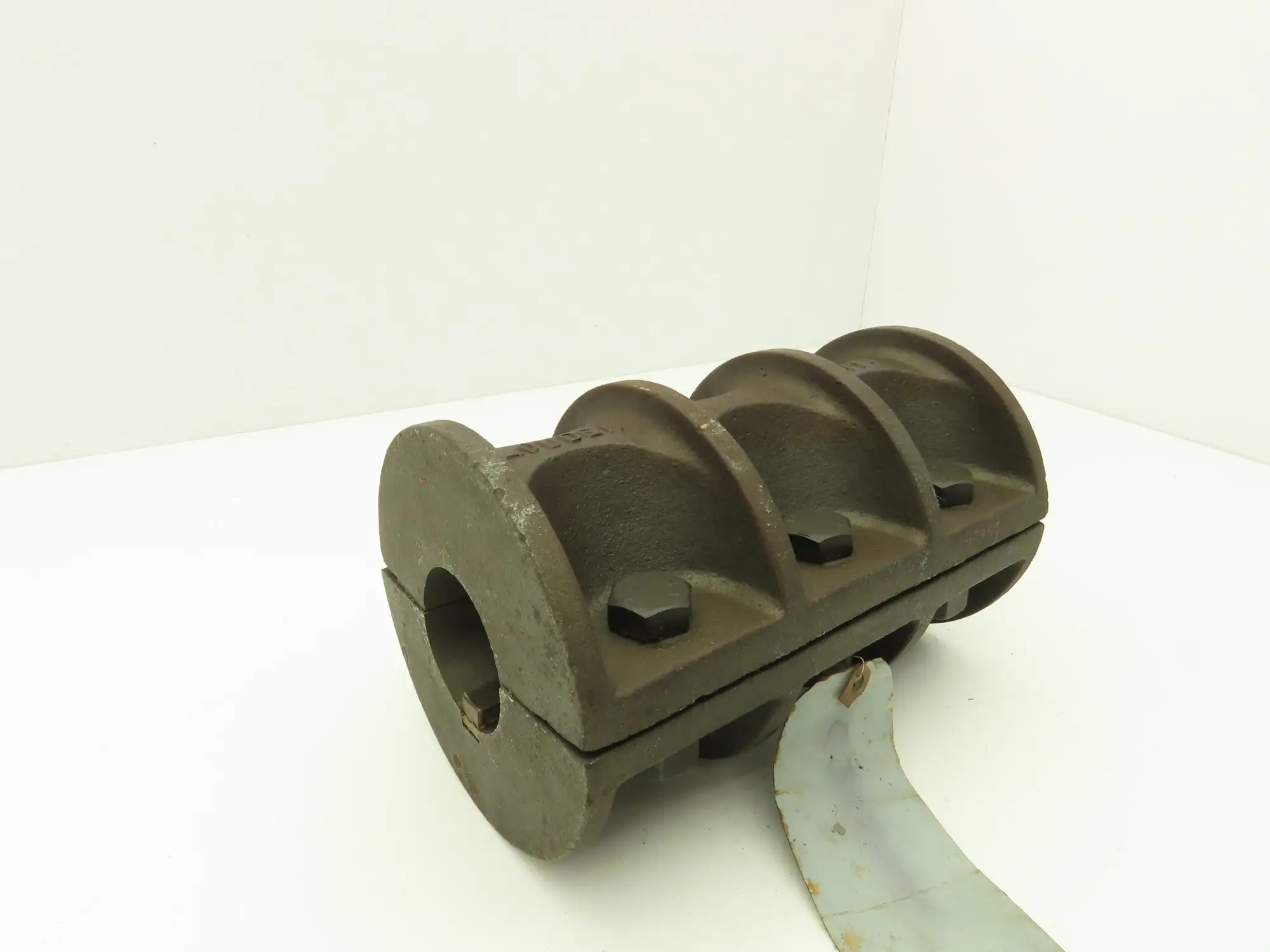 Louden K474 Shaft Coupler 2-1/8" ID x 9-1/2"L x 1/2" Keyway Cast Iron 6 Bolt