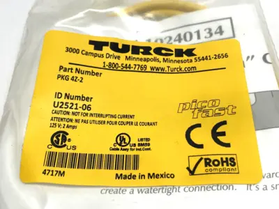 New | in-Stock Turck PKG 4Z-2, U2521-06 Electrical Fittings Michigan US | Maverick Industrial Sales #1461024