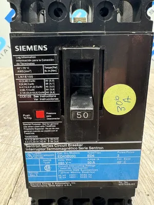 Used Siemens ED43B050 Circuit Breakers South Carolina US | ESS Industrial Equipment Sales #1496995