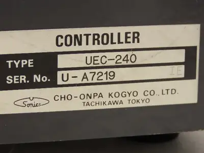 Kogyo UEC-240 Cho-Onpa Sonics Weld Controller Unit Welding Sequence