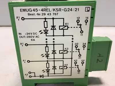 USED PHOENIX CONTACT EMUG 45-4REL/KSR-G24/21