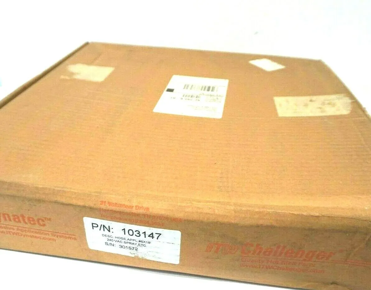NEW ITW DYNATEC 103147 APPLICATION HOSE 18'