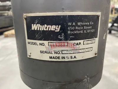 Used WHITNEY 751-000 C-Frame Presses Michigan US | Vander Ziel Machinery Sales #483349