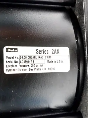 06.00 CH-2ANU14AC 2.00, 06.00 CH2ANU14AC 2.00 | Parker 06.00 CH2ANU14AC 2.00 Heavy Duty Pneumatic Cylinder 6" Bore 2" Stroke - Used