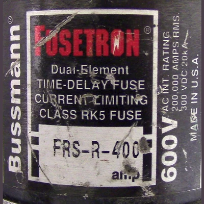 Cooper Bussman Class RK5 400 Amp Fuse