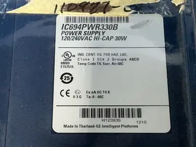 New | in-Stock GENERAL ELECTRIC IC694PWR330B PLC Power Supplies Ohio US | HGR 24 #1357419