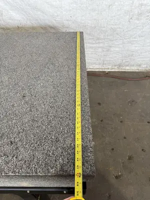 48" X 60" X 6" GRANITE SURFACE PLATE WITH STAND. STOCK # 1120424