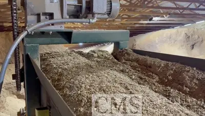 USED CUSTOM BUILT FLUID BED DRYER FOR SHAVINGS, SAWDUST & HEMP PRODUCTS