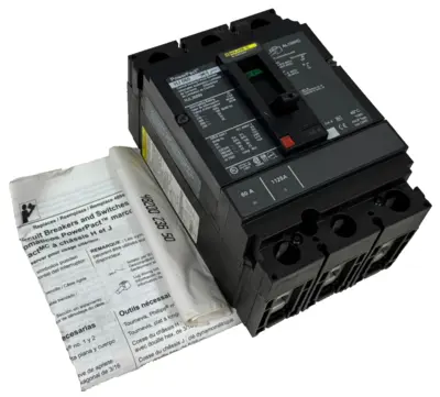NEW SQUARE D HJL36060 CIRCUIT BREAKER 60A 3P