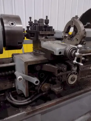 15" X 32" MANNAIONI MAN-AU-CYCLE THREADING LATHE, 4" HOLE: STOCK #16992