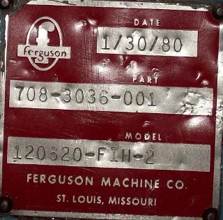 (1) Used Chigonia/Furguson Drill #120620-FIH-2, Table 42-1/8" LR x 9" FB table, 1.5 HP