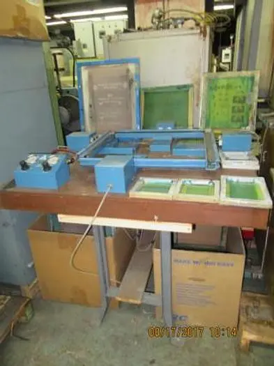 9253-700 Accu-Screen Pneumatically Operated Silk Screen Machine