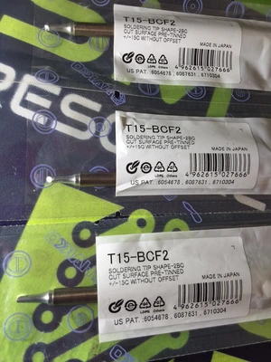 HAKKO T15-BCF2 SOLDERING TIP; BEVEL 2mm/45° x 11.5mm - BRAND NEW