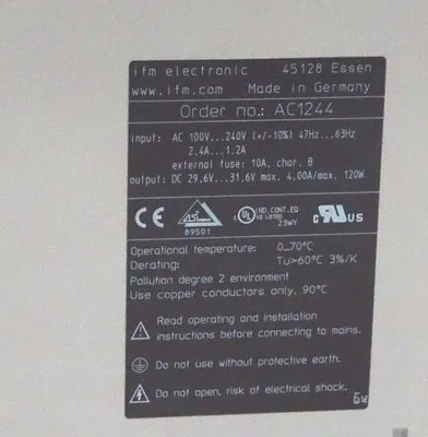 NEW IFM EFECTOR AC1244 AS-i POWER SUPPLY