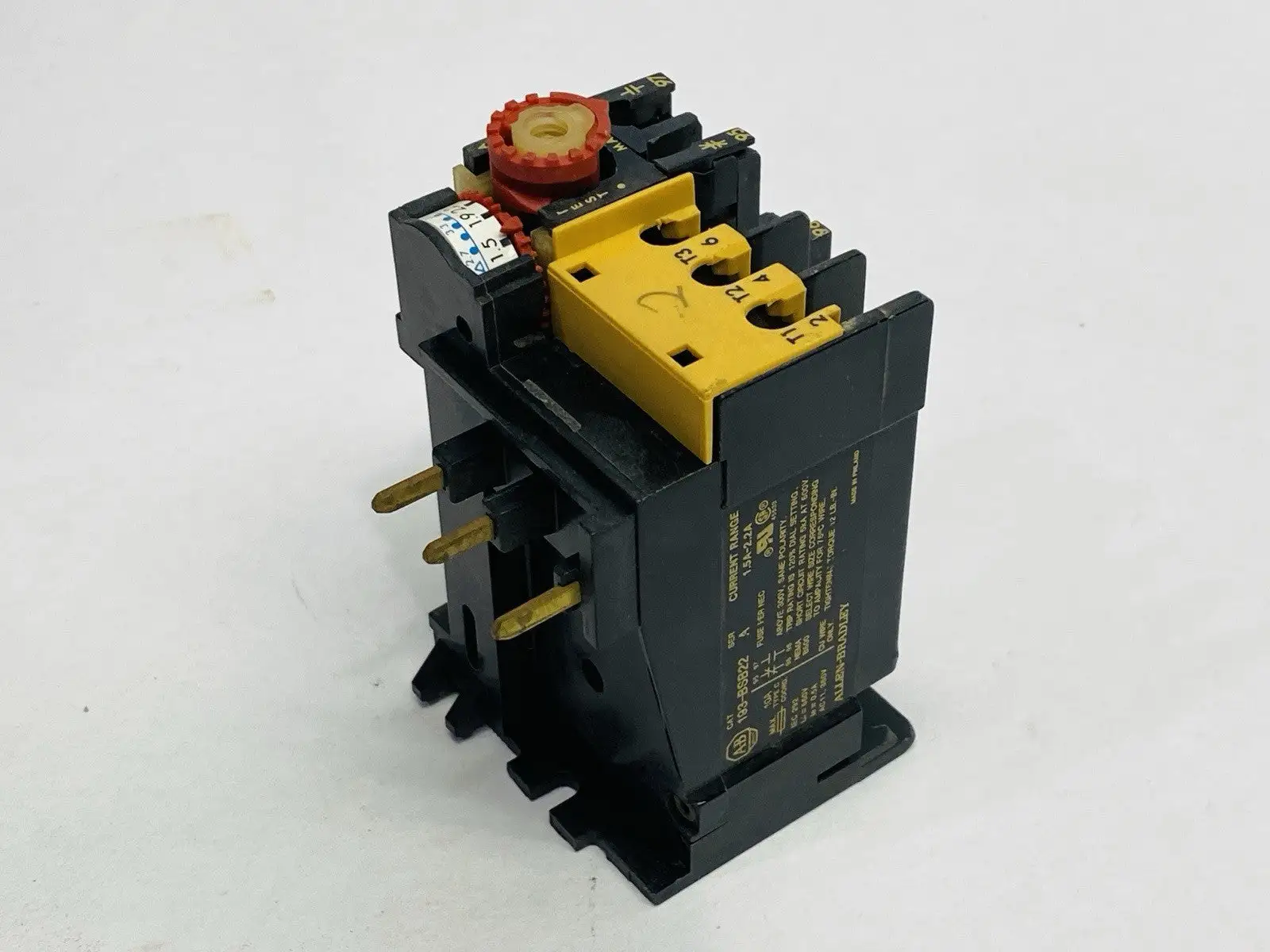 193-BSB22 | Allen Bradley  Ser A Overload Relay 1.5A-2.2A - Used