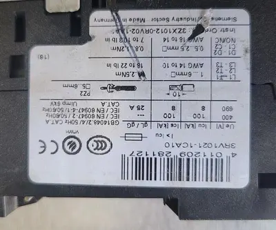 USED SIEMENS 3RV1021-1CA10